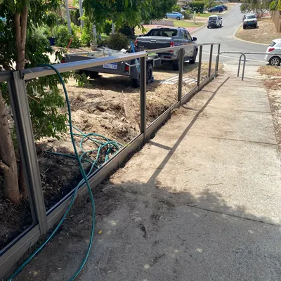Straight Up Retaining Fencing & Earthworks project