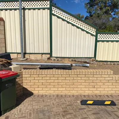 Straight Up Retaining Fencing & Earthworks project