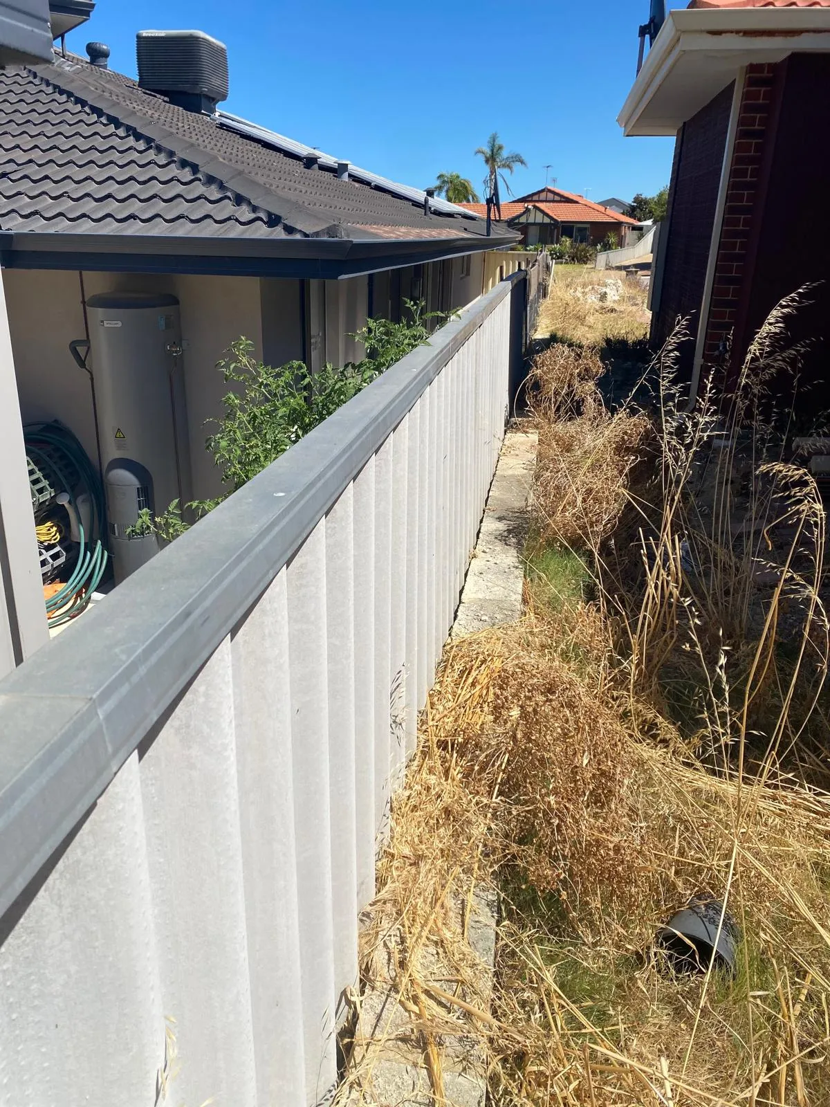 Hardie fence removal